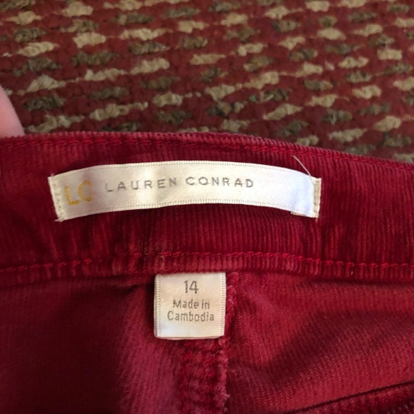 Lauren Conrad red Courtory red skinny pants! - Picture 3 of 5